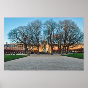 Poster Place des Vosges in Paris - França