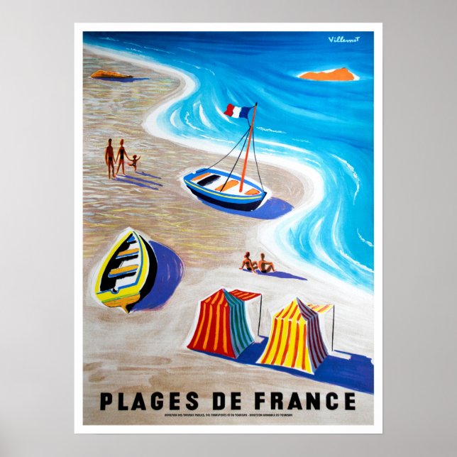 Poster Plages de France (Frente)