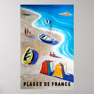 Poster Plages de France - praias de France