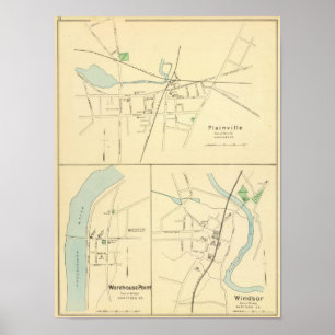 Pôster Plainville, Warehouse Pt, Windsor