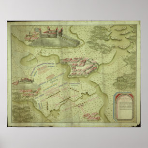 Pôster Plan of the Battle of Mollwitz