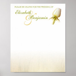 Poster Planejador de Assentos de Casamento com Botão de R