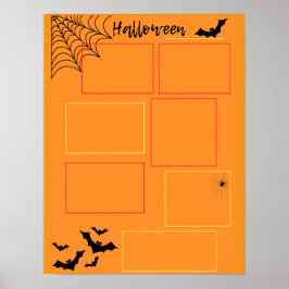 Poster planejador de Halloween