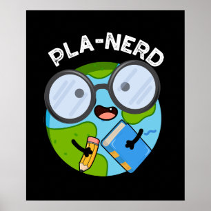 Poster Planerd Piadas Engraçadas do Planeta Fundo Escuro