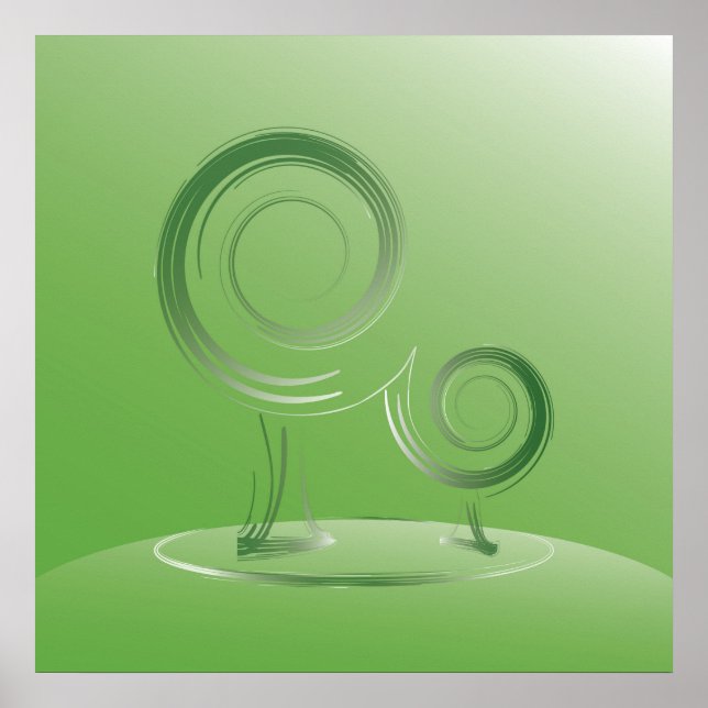 Poster planet green (Frente)