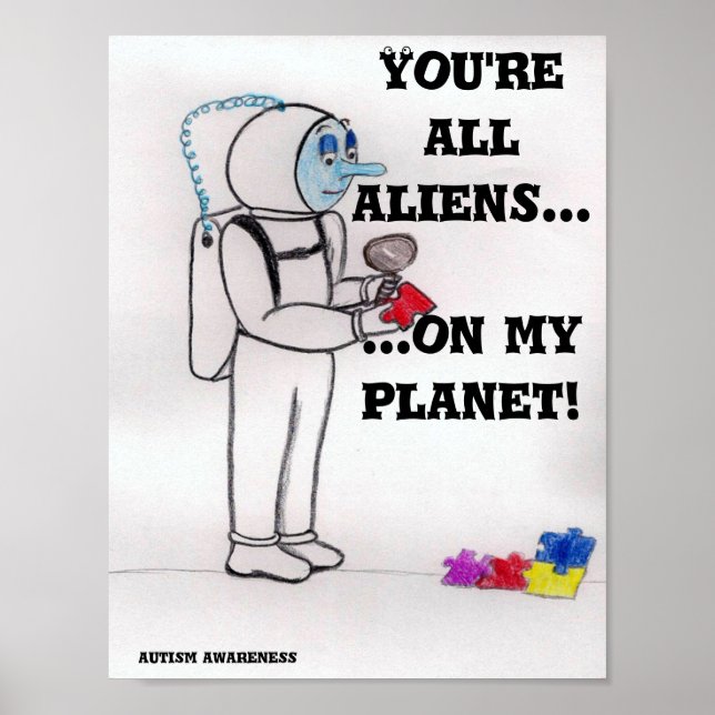 Pôster Planeta alienígena (Frente)