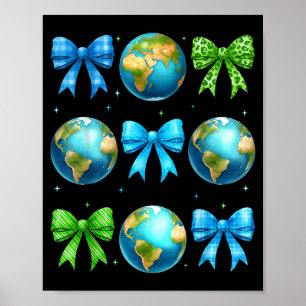 Poster Planeta coquete ambiente reciclagem dia da terra m