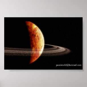 Pôster Planeta - imitando Geonosis