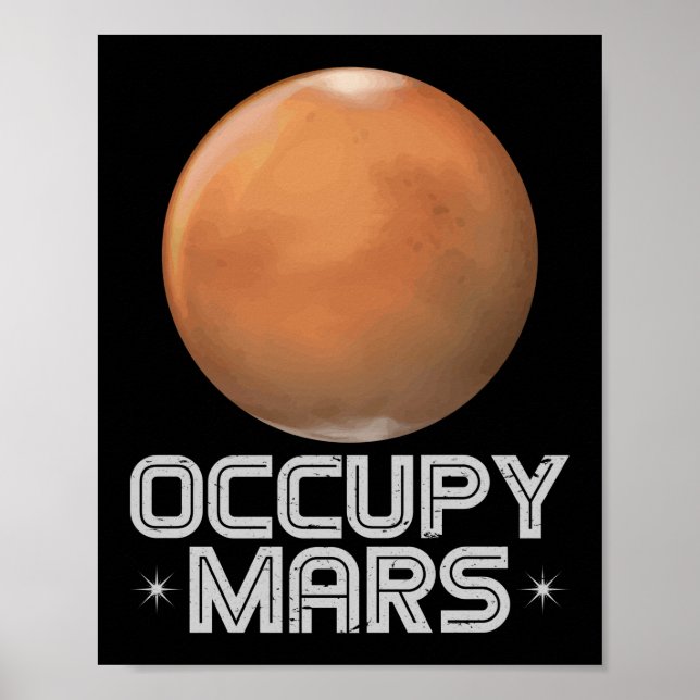 Poster Planeta Martian do Occupy Mars 2020 (Frente)