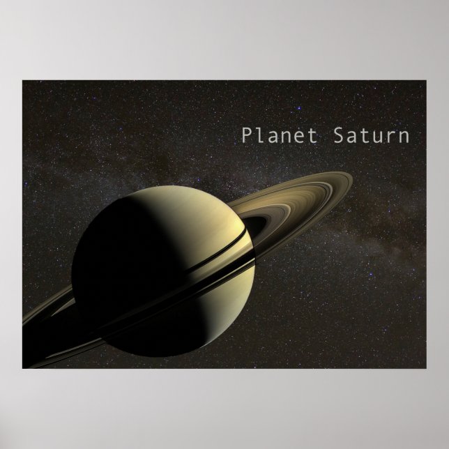 Poster Planeta Saturno (Frente)