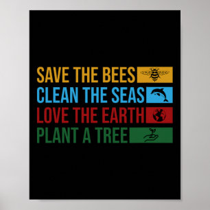 Poster Planeta Terra: Ciência Ambiental Salva O Ser