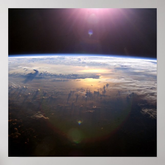 Pôster Planeta Terra do Espaço (Frente)