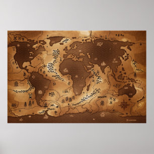 Pôster Planeta Terra - Inversado (Sem Texto)