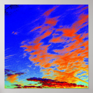 PÔSTER PLANETA VERMELHO IRRITADO