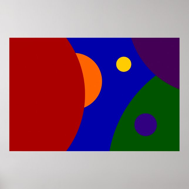 Pôster Planetas Arco-íris (Frente)