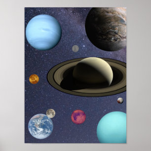 Poster Planetas do sistema solar