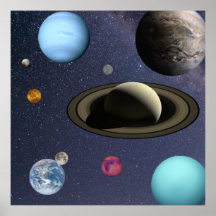 Poster Planetas do sistema solar