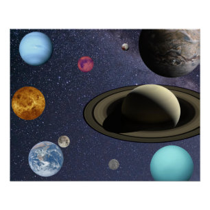 Pôster Planetas do sistema solar