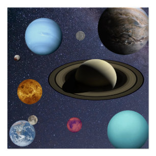 Pôster Planetas do sistema solar