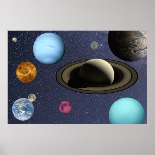 Poster Planetas do sistema solar