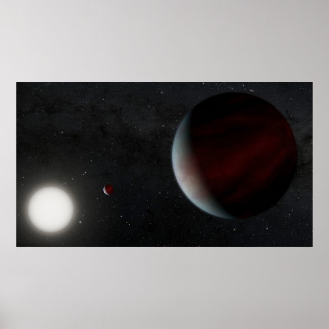 Poster Planetas Orbitando A Epic Estrela Semelhante Ao So (Frente)