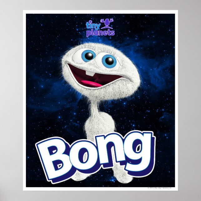 Poster Planetas Pequenos Bong - Longe! (Frente)