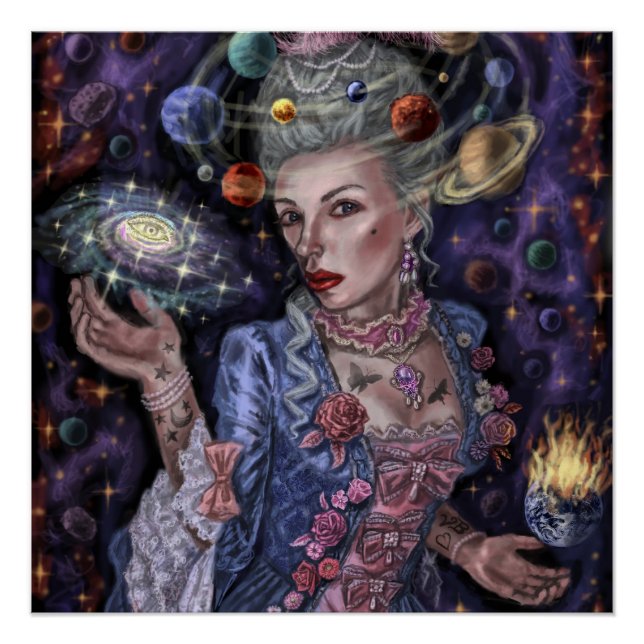 Pôster Planetas Rococo (Frente)