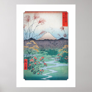 Pôster Planície de Hiroshige Ōtsuki na província de Ka