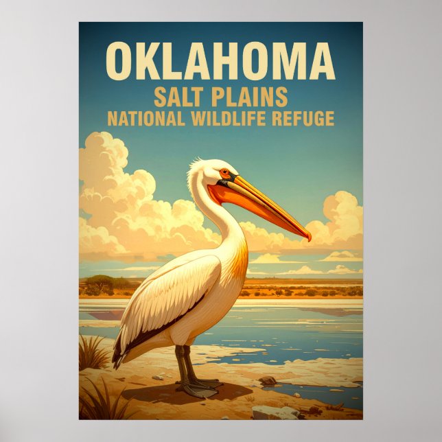 Poster Planície salgada de Oklahoma refúgio nacional de f (Frente)