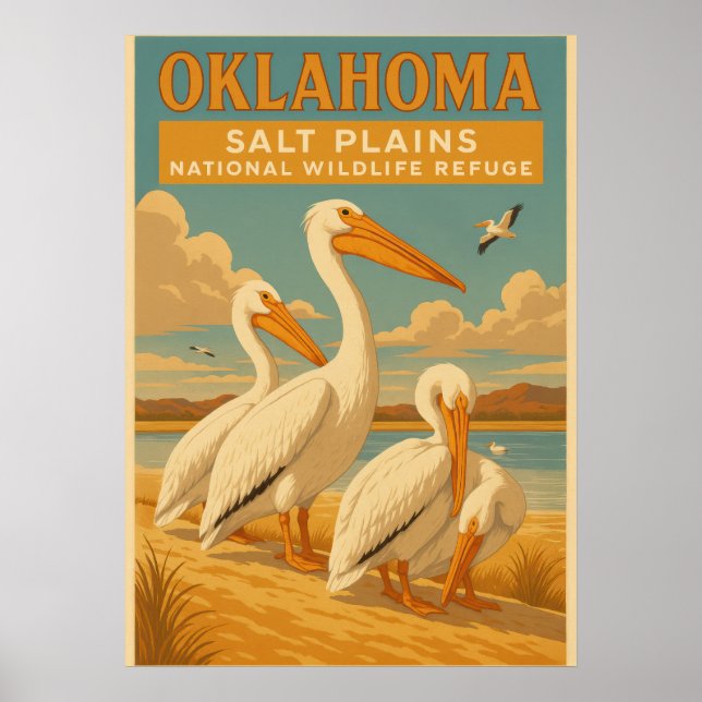 Poster Planície salgada de Oklahoma refúgio nacional de f (Frente)