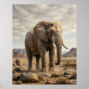 Poster Planícies Antigas do Elefante de Pedra