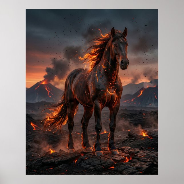 Poster Planícies de Cinzas do Cavalo Brasa (Frente)