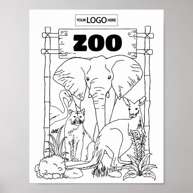 Poster Planilha Ativi do Zoo de Arte de Zoo (Frente)