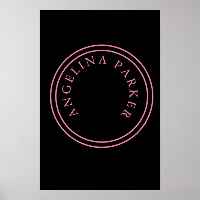 Poster Planilha moderna minimalista única (Frente)