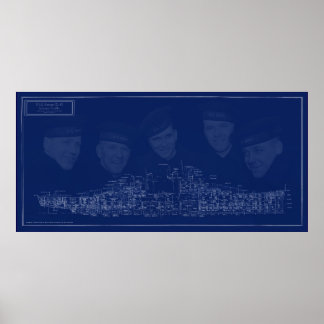 Poster Plano da USS Juneau