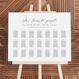 Poster Plano de Assentos das Nossas Pessoas Favoritas par