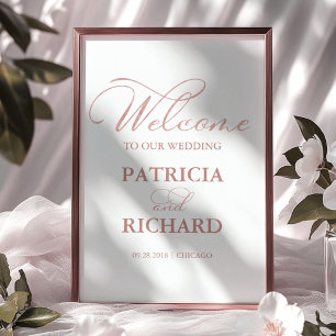 Poster Plano de Assentos de Casamento 12 Mesas Simples El