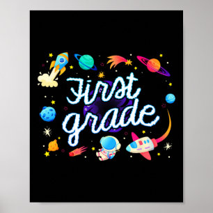 Poster Plano de Astronauta da Primeira Série Planetas Esp