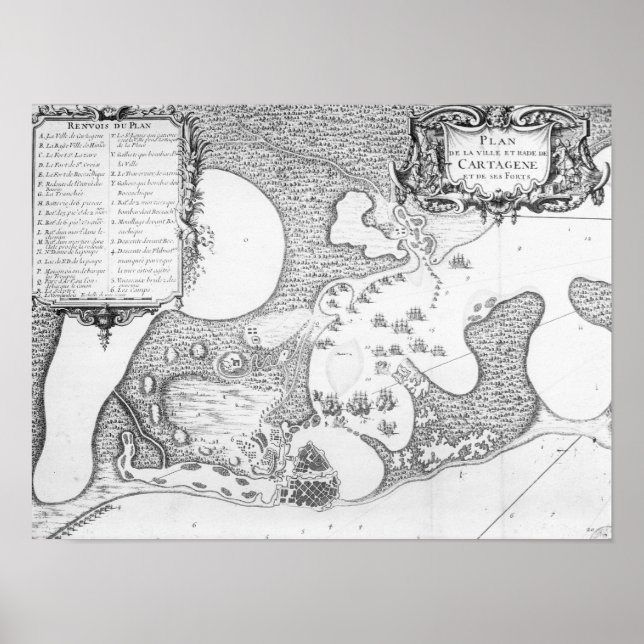 Poster Plano de Cartagena (Frente)
