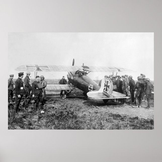 Pôster Plano de Combatente Alemão WW1, 1910 (Frente)