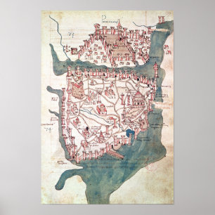 Poster Plano de Constantinople