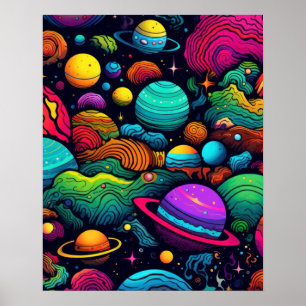 Poster Plano de fundo do planeta