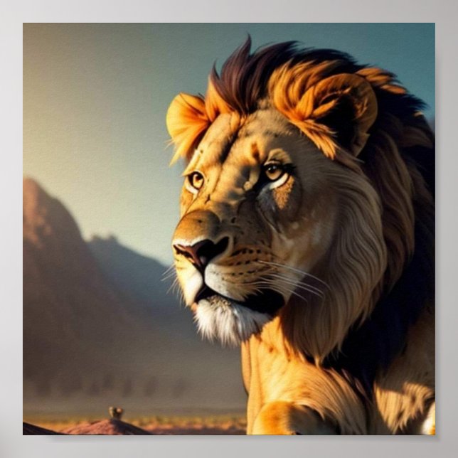 Poster Plano de fundo do pôr do sol (Frente)