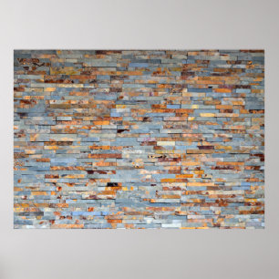 Poster Plano de Fundo do Tijolo Antigo