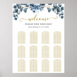 Poster Plano de Mesa de Casamento com Vegetação Rústica