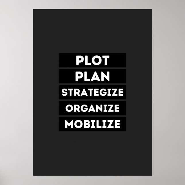 POSTER PLANO DE PLOT ESTRATEGIZE A MOBILIZAÇÃO ORGANIZADA (Frente)