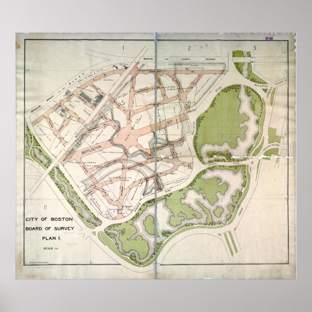 Poster Plano de Rua Proposto para West Fenway, MÃES de Bo (Frente)