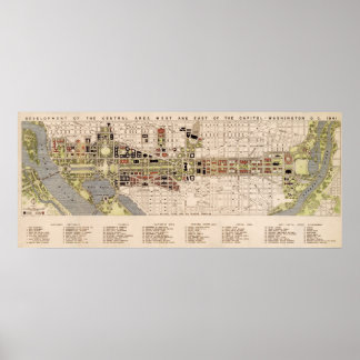 Pôster Plano de shopping Washington D.C. (1941)