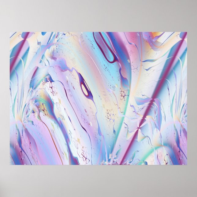 Pôster Plano de Voo Fratural de Abstrato Legal de Belas A (Frente)