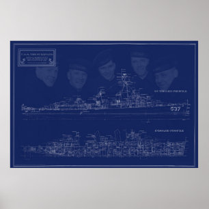Poster Plano do USS The Sullivans com irmãos
